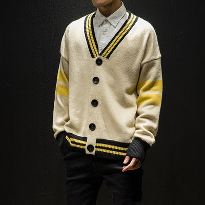 Men's Vintage Classic V-Neck Cardigan - TrendSettingFashions