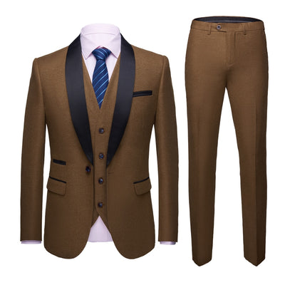 Men's Color Matching 3pcs Suit Up To 4XL In 8 Colors! - TrendSettingFashions