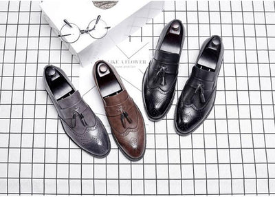 Men's Vintage Brogue Dress Shoes Up To Size 11 - TrendSettingFashions