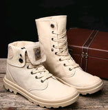 Men's Canvas High Top Fashion Boots Up To Size 11 - TrendSettingFashions