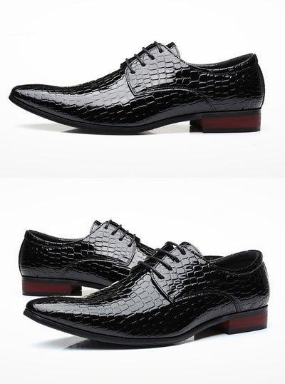 Men's Italian Crocodile Dress Shoe Up To Size 12.5 - TrendSettingFashions