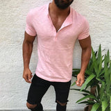 Men's Casual Fashion Stand Collar Tee - TrendSettingFashions 