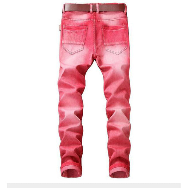 Men's Straight Colored Jeans - TrendSettingFashions