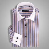Men's Striped Business Dress Shirt Up To 4XL - TrendSettingFashions