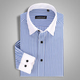 Men's Striped Business Dress Shirt Up To 4XL - TrendSettingFashions