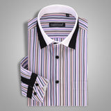 Men's Striped Business Dress Shirt Up To 4XL - TrendSettingFashions