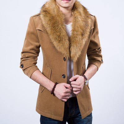 Men's Velvet Faux Fur Fashion Jacket In 4 Colors! - TrendSettingFashions 