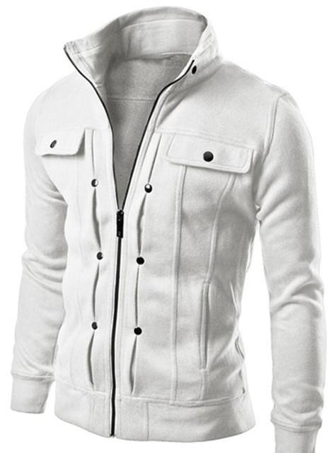 Men's Zip Up High Collar Jacket In 3 Colors! - TrendSettingFashions 