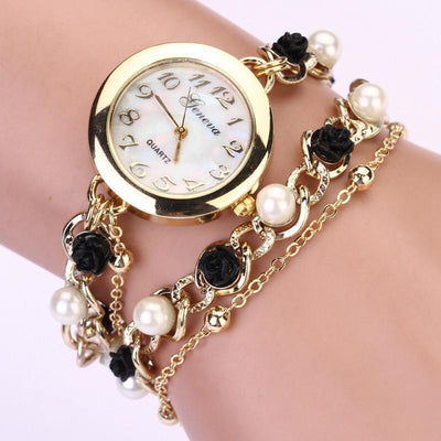 Women's Jewelry Chain Bracelet Crystal Watch - TrendSettingFashions 