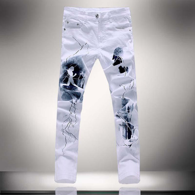 Men's Fashion Unique Lighting Jeans - TrendSettingFashions 