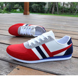 Men's Striped Canvas Shoe In 2 Colors - TrendSettingFashions