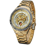 Men's Self Wind Deep Dish Skeleton Watch - TrendSettingFashions