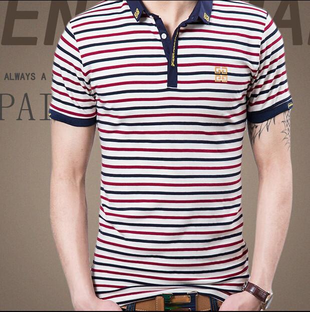 Men's Striped Fashion Polo - TrendSettingFashions 