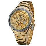 Men's Self Wind Deep Dish Skeleton Watch - TrendSettingFashions