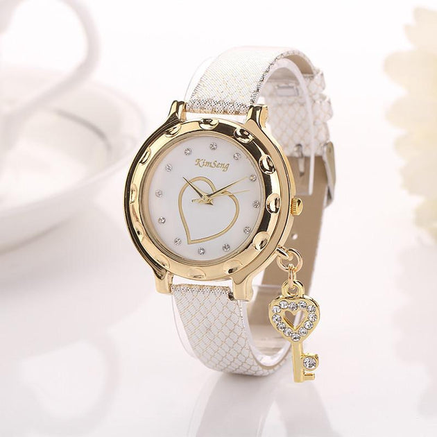 Women's Fashion Band Heart Themed Watch In 8 Colors! - TrendSettingFashions 