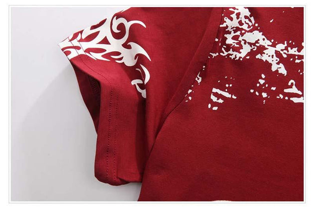 V-Neck Fashion Casual Jeans Tee - TrendSettingFashions