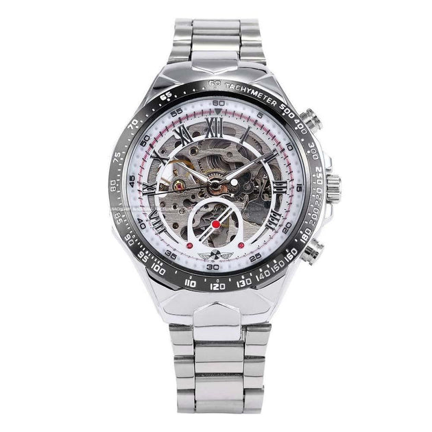 Men's Self Wind Deep Dish Skeleton Watch - TrendSettingFashions