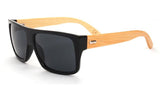 Men's Rectangular Frame Bamboo Glasses In 7 Color Options - TrendSettingFashions 