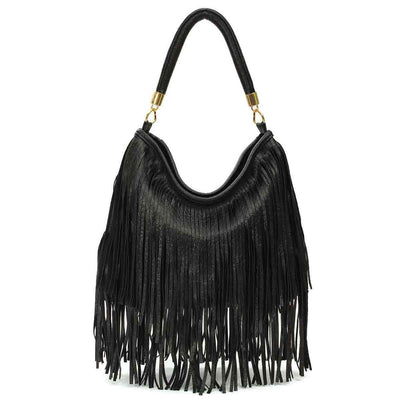 Women's Elegant Tassel Fringe Handbags Messenger Shoulder Bag Large Capacity 3 Colors - TrendSettingFashions 