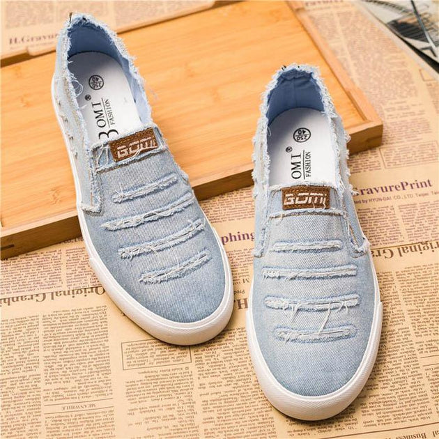 Men's Denim Fashion Slip On's - TrendSettingFashions