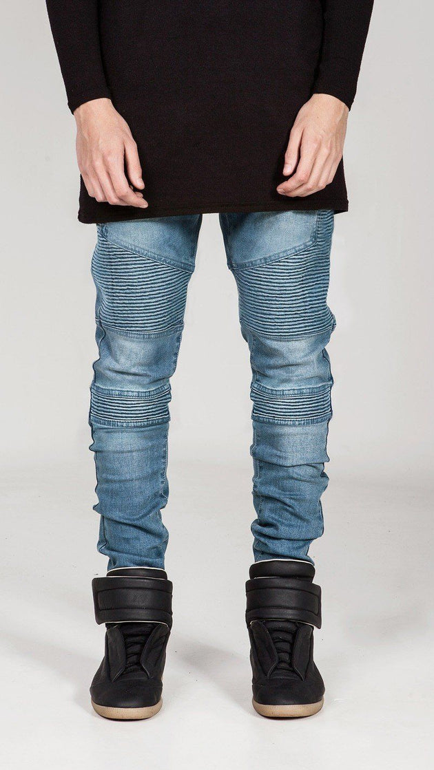 European Ripped Style Skinny Jeans - TrendSettingFashions 
