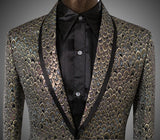 Men's Golden And Silver Scale Designer Suits Up To 6XL - TrendSettingFashions