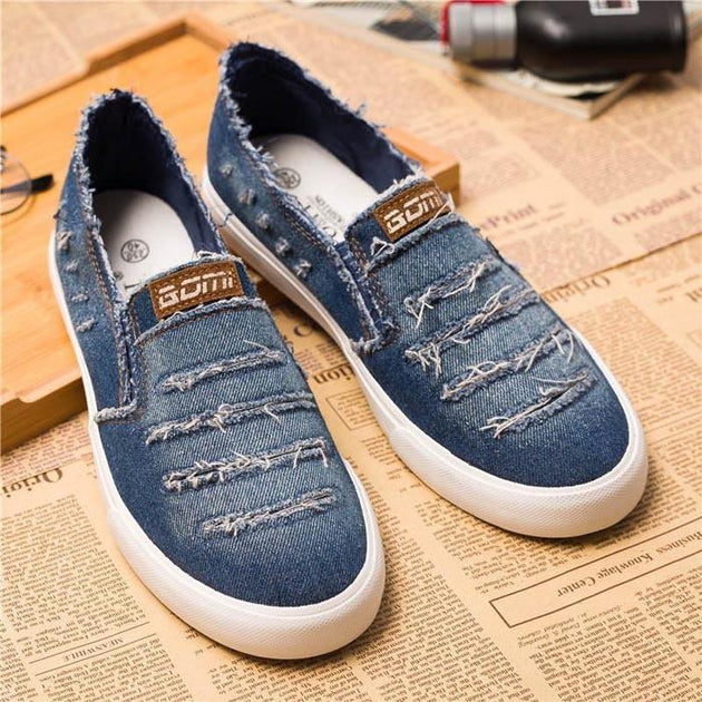 Men's Denim Fashion Slip On's - TrendSettingFashions