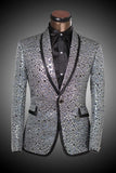 Men's Golden And Silver Scale Designer Suits Up To 6XL - TrendSettingFashions