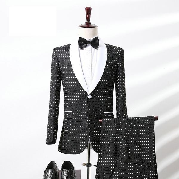 Men's Fashion Tuxedo Up To 4XL (Jacket+Pants+Bow Tie) - TrendSettingFashions
