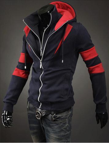 Men's Full Double Zip Hoodie - TrendSettingFashions 