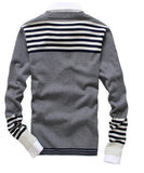Men's Fashion Cardigan With Stripes - TrendSettingFashions