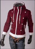 Men's Full Zip Jacket with Buttons - TrendSettingFashions