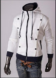 Men's Full Zip Jacket with Buttons - TrendSettingFashions