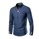 Men's High Collared Dress Shirt - TrendSettingFashions 