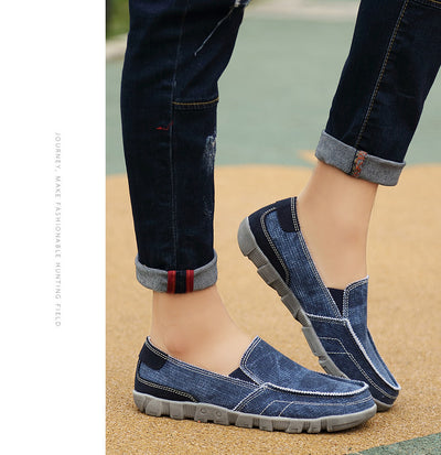 Men's Jean Inspired Flats Up To Size 10.5 - TrendSettingFashions 