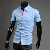 Men's Short Sleeve Business Shirt - TrendSettingFashions 
