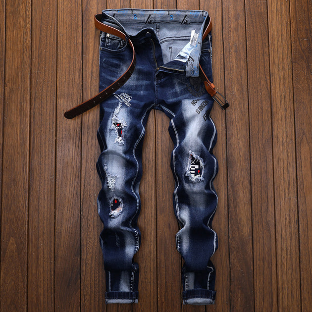 Men's Fashion Tattered Limited Jeans - TrendSettingFashions 