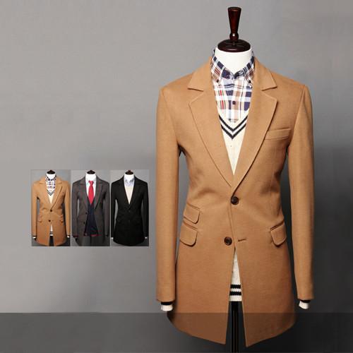 Men's High End Long Coat - TrendSettingFashions 