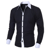 Men's Solid Classic with a Twist Dress Shirt - TrendSettingFashions 