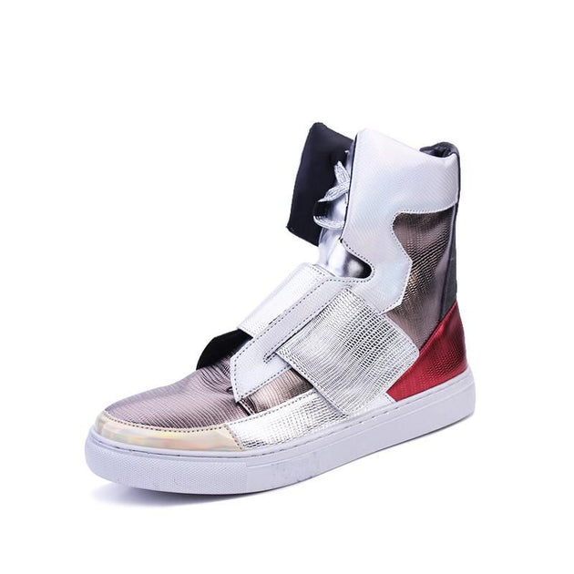Fashion High Top Patchwork Hip Hop Shoes - TrendSettingFashions 