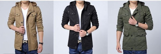 Men's Fashion Velvet Hood Jacket - TrendSettingFashions 