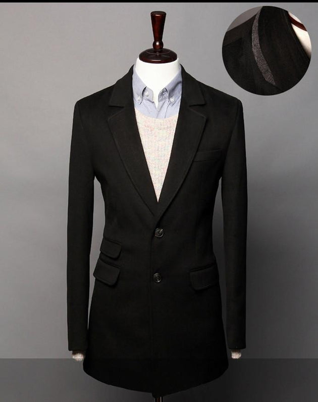 Men's High End Long Coat - TrendSettingFashions 