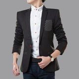 Men's Fashion Blazer With Pocket Design - TrendSettingFashions 