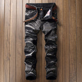 Rust Blue Denim Fashion Jeans - TrendSettingFashions 