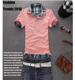 Men's Plaid Collar Shirt - TrendSettingFashions 