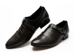 Leather Oxfords Fashion Pointed Dress Shoes - TrendSettingFashions 
