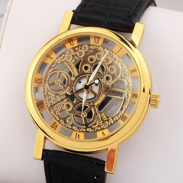 Men's Stainless Steel Fashion Skeleton Watch - TrendSettingFashions 
