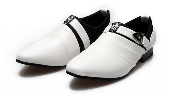 Leather Oxfords Fashion Pointed Dress Shoes - TrendSettingFashions 