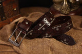 Leather, Steel Designs Fashions Belt - TrendSettingFashions 