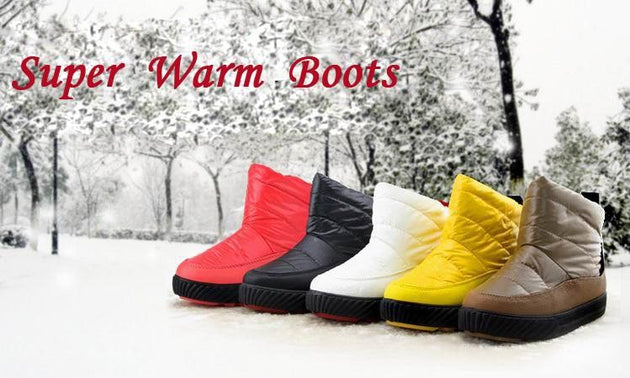Women's Warm Waterproof Snowboots - TrendSettingFashions 